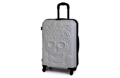it Luggage Medium Skull Suitcase - White